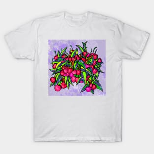 Cherries and Leaves and Flowers T-Shirt